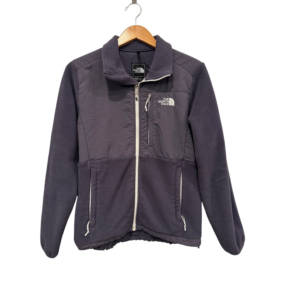 The North Face Denali Polartec Fleece Jacket Womens Medium Purple Grey Full Zip